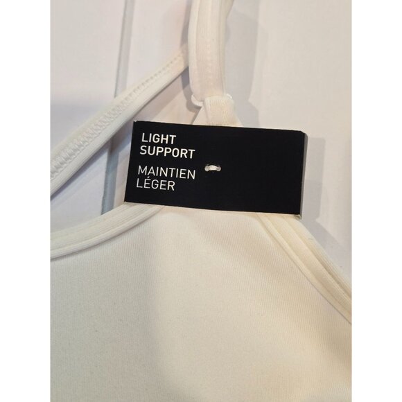 Adidas Aeroreact LS P Women's White Sport Bra White Women 40AC Light Support - Picture 8 of 11